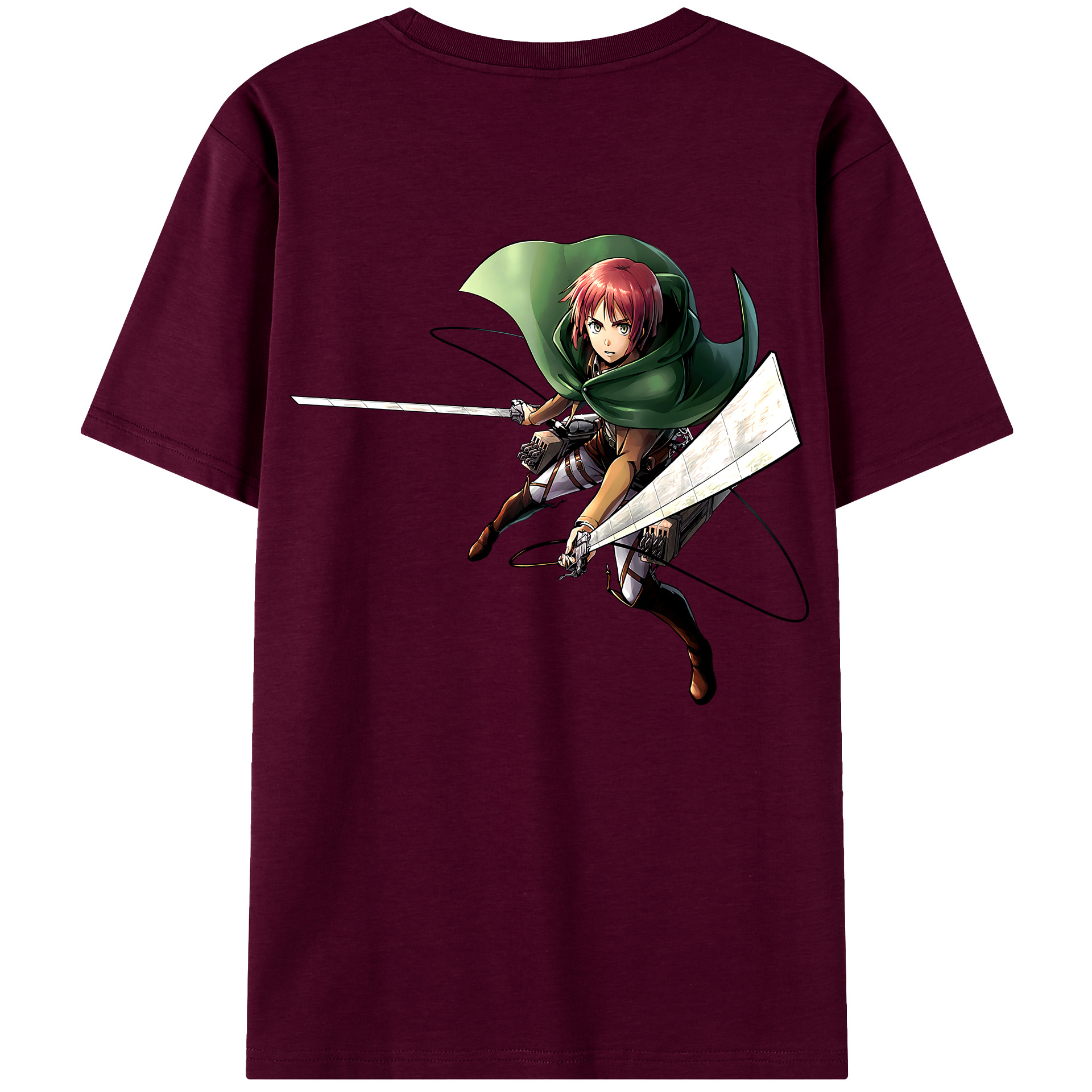 （画像用） 進撃の巨人 Attack on Titan レディース半袖Tシャツ(バックプリント)